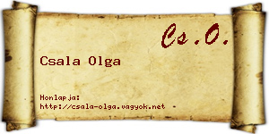 Csala Olga névjegykártya