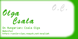 olga csala business card